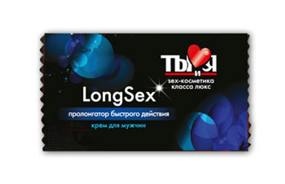 Пролонгирующий крем LongSex в одноразовой упаковке - 1,5 гр.