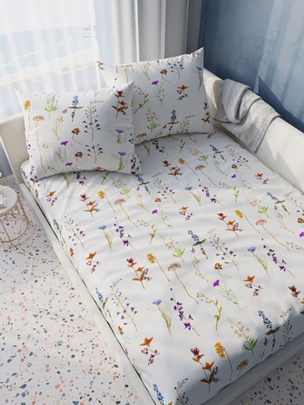 Простынь на резинке Сказка "Маргарита" 160х200 см , перкаль