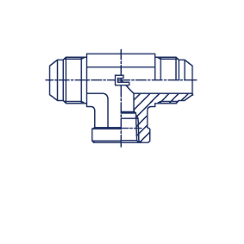 Штуцер PT JIC 9/16" NPTF 1/4"