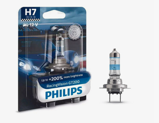Автолампа H7 12V 55W (PX26d) Philips +200% Racing Vision GT200 (бл1шт) P-12972RGTB1 ORIGINAL