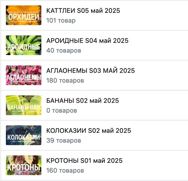 Справка по состоянию предзаказов на май 2025