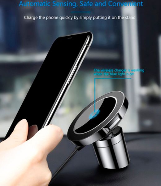 Автомобильный держатель Baseus Big Ears Car Mount Wireless Charger WXER-01 (Black)