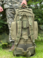 Рюкзак тактический Grizzly 75 л Cordura 500D олива