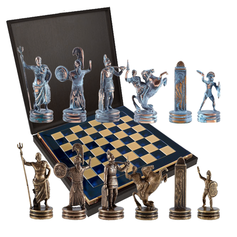 Manopoulos Шахматы подарочные "Троянская война"
