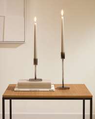 Подсвечник Zulma 25 см, серое стекло