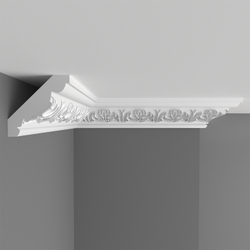 Плинтус потолочный ударопрочный с рисунком Decomaster D155B 60х40х2000мм