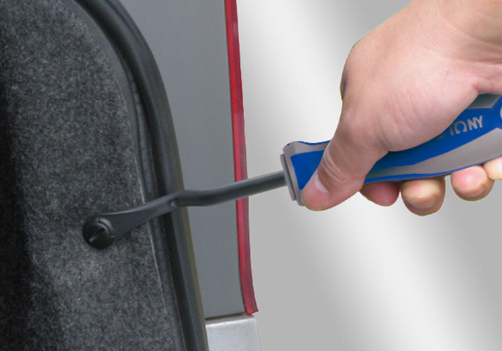 KING TONY (43280212) Съемник клипс обшивки салона 120 мм, зев 8 мм