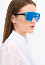 Спортивные очки HILX Youngblood Matt Aqua Green / Blue Lens