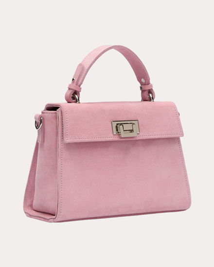 СУМКА "22" РОЗОВАЯ ЗАМША