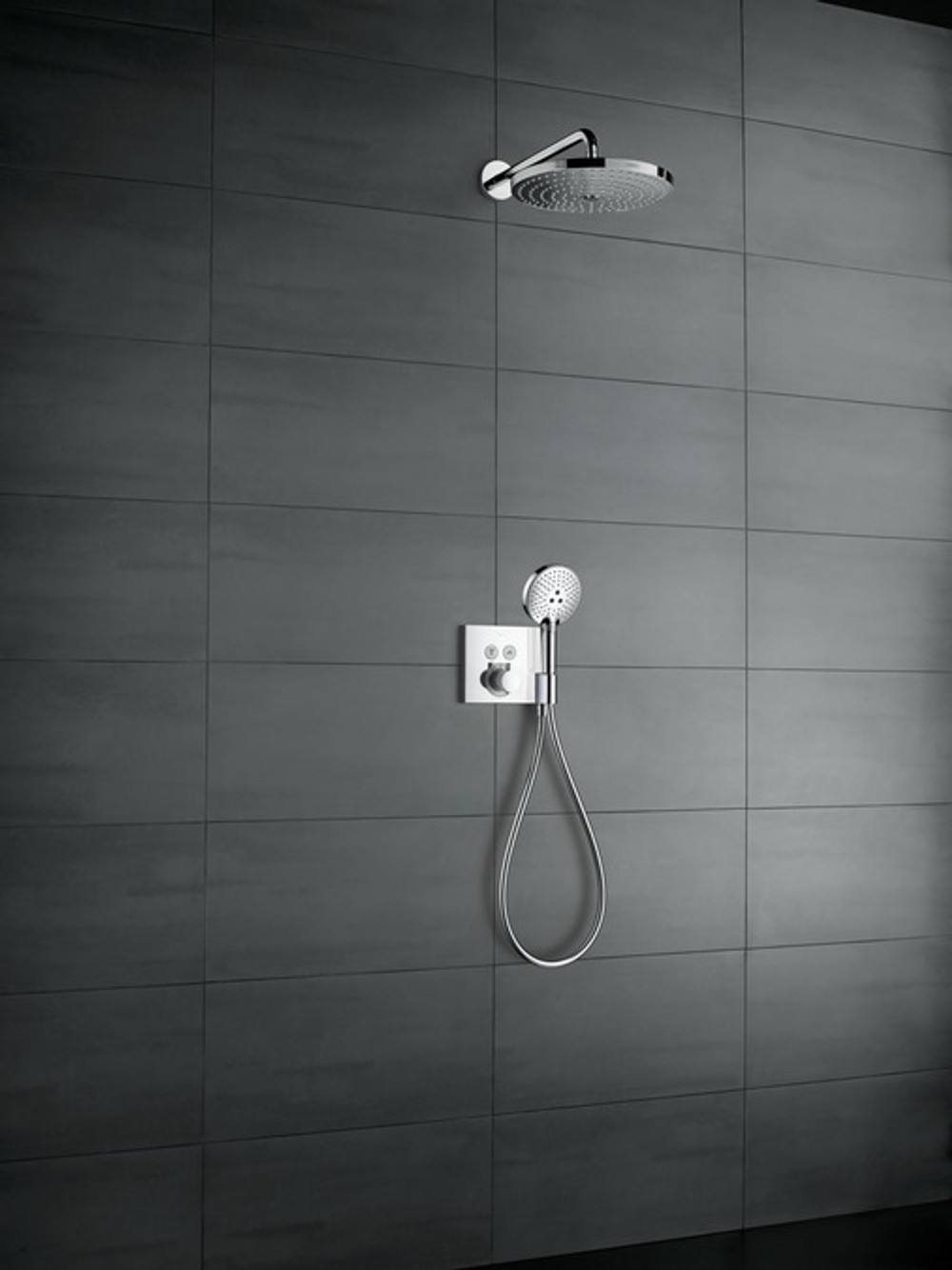 Смеситель встроенный термостат с 2 запорными клапанами Hansgrohe ShowerSelect 15765000