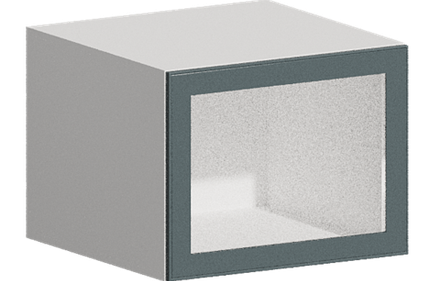 Кухня Модуль ШВГС 610 Белый / Бирюзовая мята