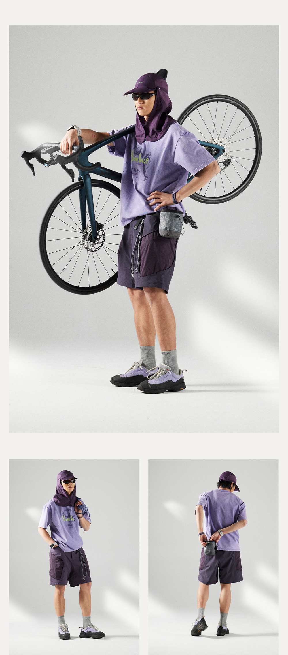 Шорты Nothomme BLUE cargo pocket shorts outdoor color-block shorts