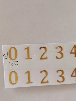 Наклейки цифры на свадебные бутылки и бокалы