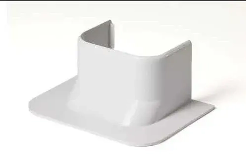 Кабель канал для кондиционера "Арктика" 74х55х495мм + Ввод в стену прямой Ruvinil белый