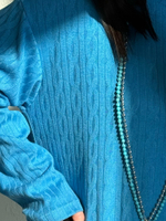 Платье «Косы» голубое