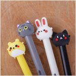 Ручка шариковая автоматическая MESHU "Cute Friends" синяя, с топпером, 1шт