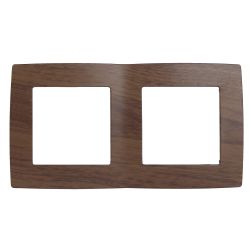12-5002-10 ЭРА Рамка на 2 поста, Эра12, венге | Эра 12 Венге