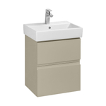Комплект OLETA  A857638515 модуль для раковины 500 мм, 460х374х548 мм, с 2 ящиками, капучино + JIKA раковина 500х390 8.1242.5.000.104.1