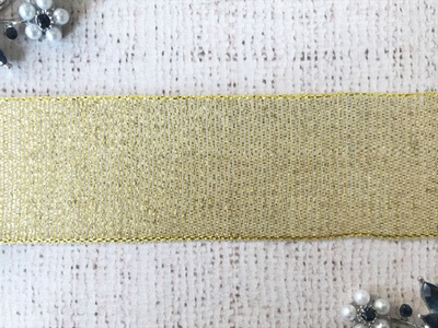 Лента парча, ш. 4 см.