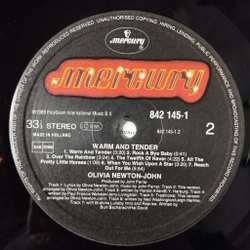 Винтажная виниловая пластинка LP Olivia Newton John Warm And Tender (Holland 1989)