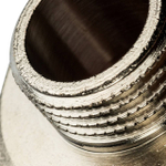 Ниппель редукционный STOUT SFT 0004 - 1" x 1/2" (для стальных труб, латунь никелированная)