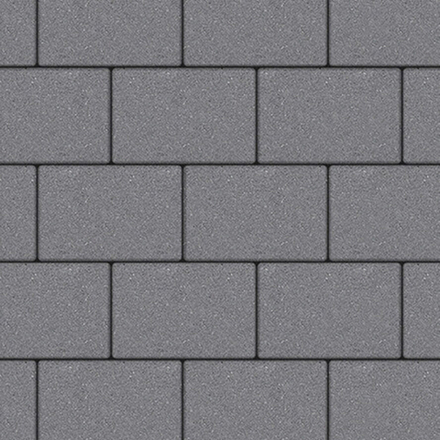 Тротуарная плитка ПРЯМОУГОЛЬНИК 300х200 мм - Гранит Серый