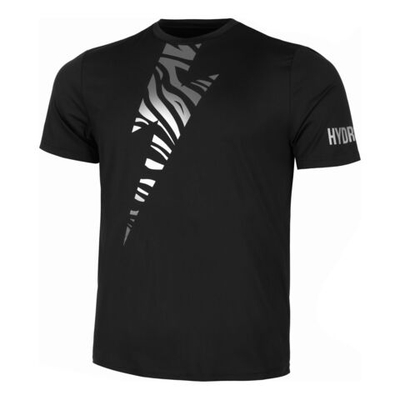 Мужское теннисное поло Hydrogen Tech Tiger T-Shirt Men - Black, Silver