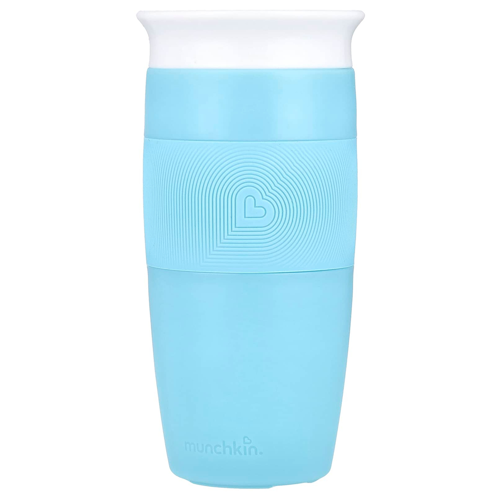 Munchkin, Miracle® 360 ° Cup, для детей от 18 месяцев, голубой, 414 мл (14 унций)