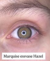 Натуральные медовые цветные линзы Marquise essvase Hazel / Для темных и светлых глаз / 12 месяцев