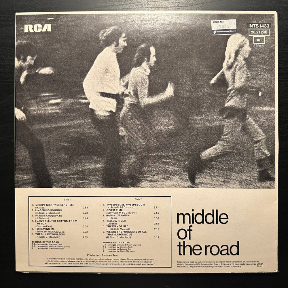 Middle Of The Road - Chirpy Chirpy Cheep Cheep (Германия 1971г.)