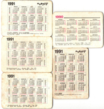 № 53 Набор из 5 стерео Календариков. Мультфильмы СССР 1990 - 1991 гг.