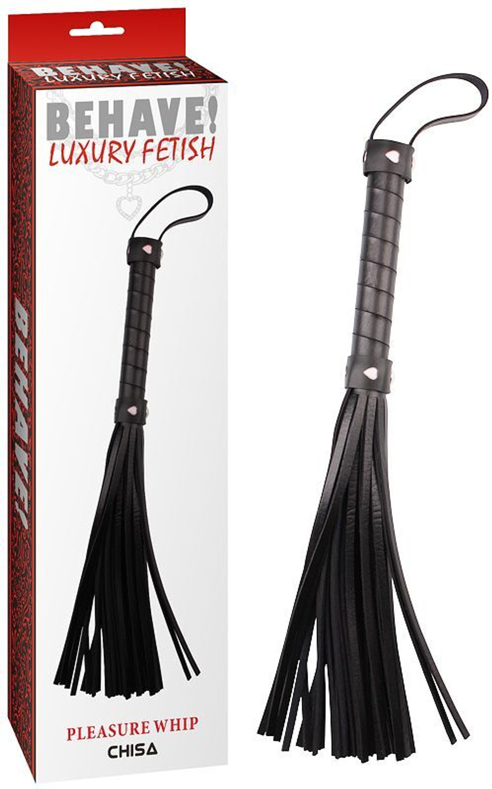 Черная многохвостая плеть Pleasure Whip - 46 см. (Цвет: черный)