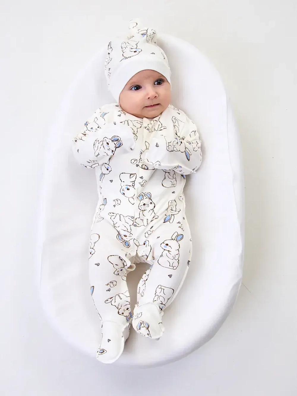 Конверт плюшевый на выписку для новорожденного осень