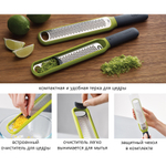 Терка для цедры с очистителем лезвия handi-zest, зеленая