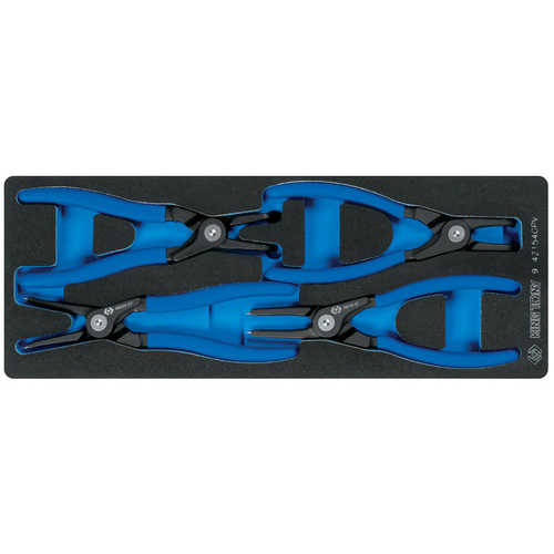 KING TONY (9-42154GPV) Набор съемников стопорных колец, ложемент, 4 предмета