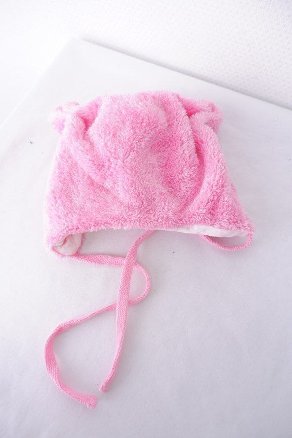 Шапка Baby Go розовая красивая на 6-9 месяцев