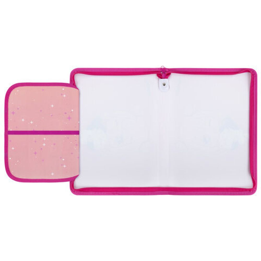 Папка для труда на молнии ЮНЛАНДИЯ А4, 1 отделение, откидная планка, органайзер, "Anime pals", 272222