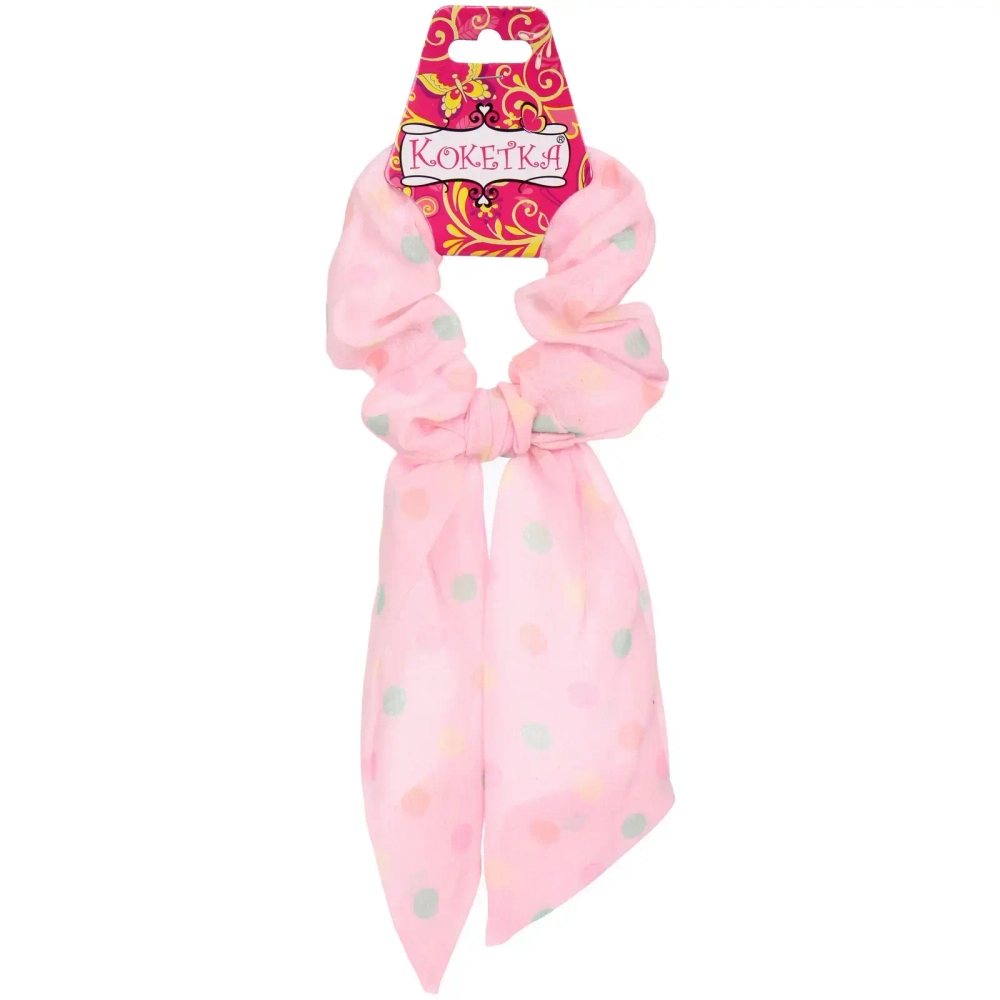 Резинка для волос «La Belle», горошек, микс 6 цветов, 8*13см (подвес Кокетка)