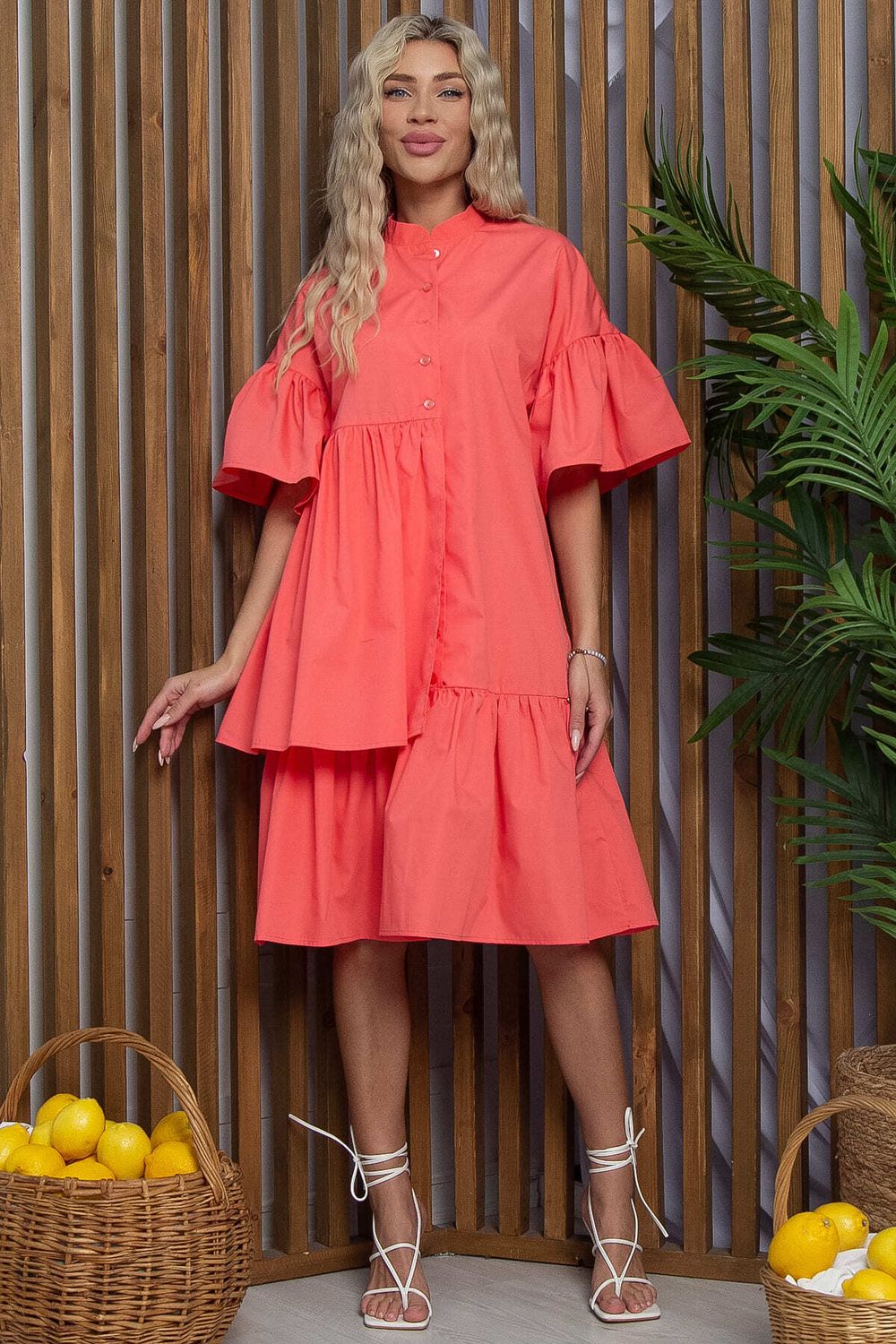 Платье Урания (коралловое) П13343-36М LT Collection