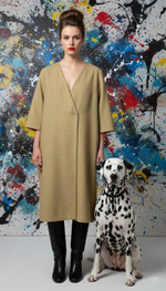 Платье из шерсти в клетку