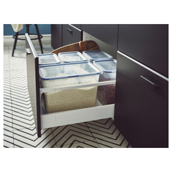 IKEA 365+ Контейнер для продуктов с крышкой, прямоугольный/пластик, 10,6 л