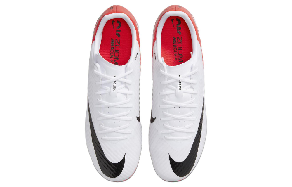 Nike Mercurial Vapor 15 trendy and comfortable MG (glue short nails) FG (glue long nails) wear-resistant football shoes for men and women the same style red and white