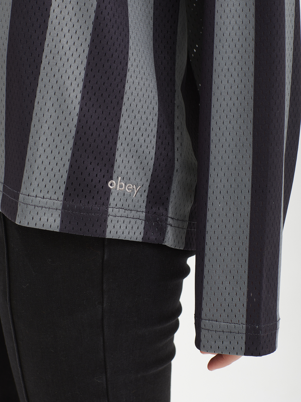 Женский Лонгслив Bounds Mesh Stripe