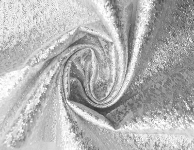 Ткань Парча, 81 гр/м2, 150 см, белый