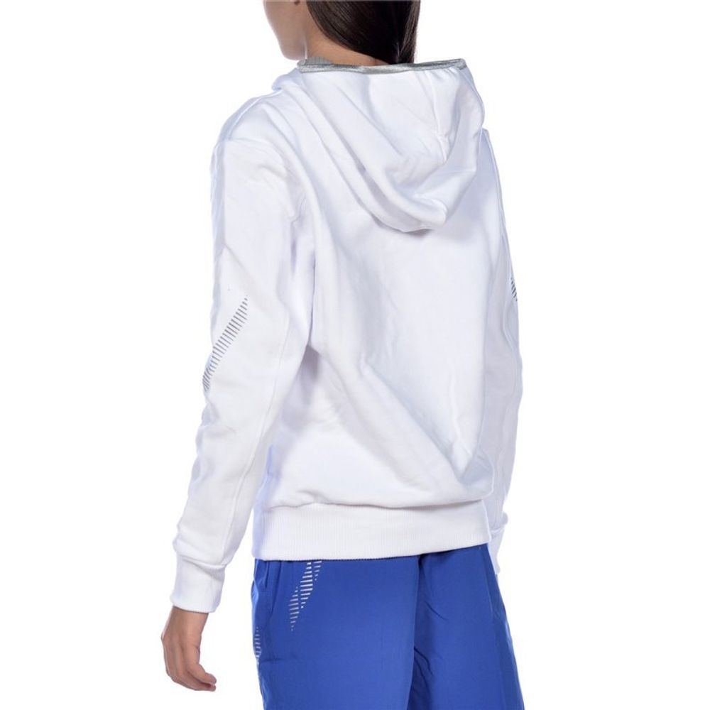 Спортивная толстовка юниорская Arena JUNIOR Team Line HOODIE 10-11 лет (белая)