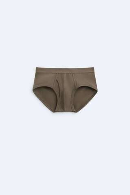 ZARA НАБОР ИЗ ТРЕХ ТРУСОВ В РУБЧИК С КОНТРАСТНЫМИ ДЕТАЛЯМИ, РАЗНЫЕ