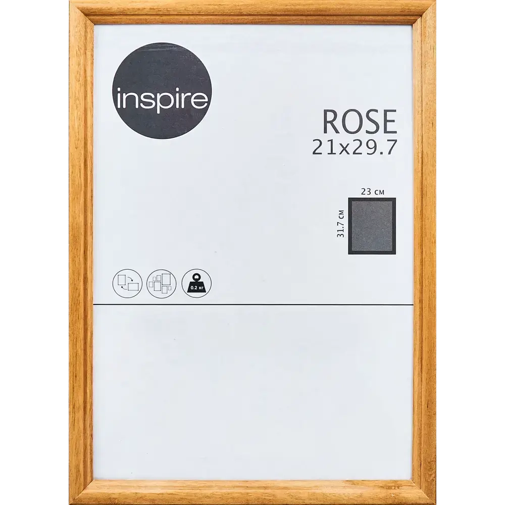 Рамка Inspire Rose 21x29.7 см дерево цвет светлый бук