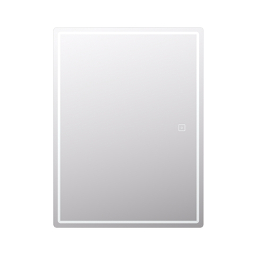 Шкаф навесной с зеркалом Geometry 600 с LED подсветкой