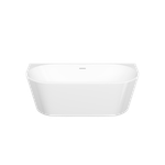 Акриловая ванна Sancos Labo 1700x800x580 мм, пристенная, с каркасом, со сливом-переливом, донным клапаном"сlick-сlack", цвет белый, арт. FB22