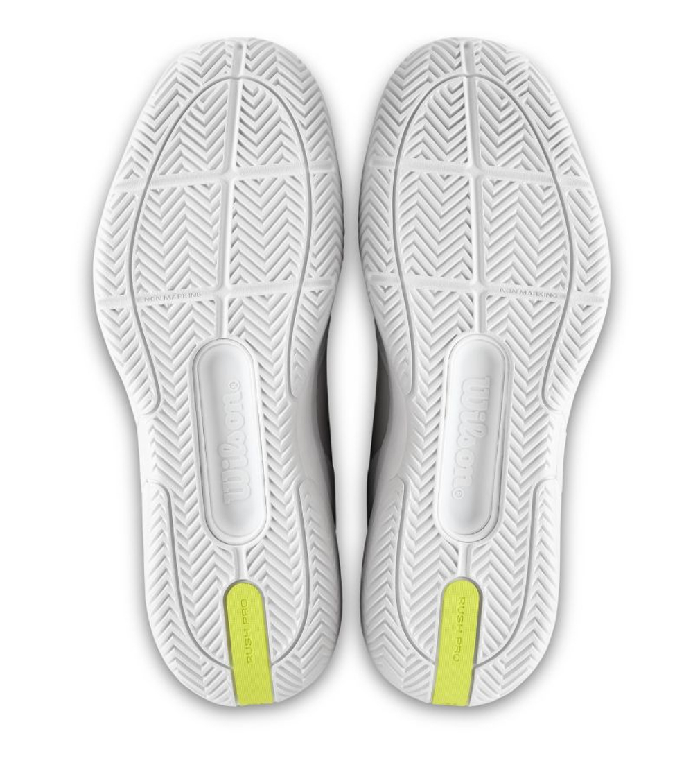 Мужские кроссовки теннисные Wilson Rush Pro 5 - white/white/white